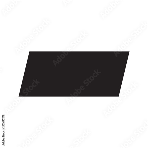  parallelogram shape icons. for mobile concept and web design. vector illustration