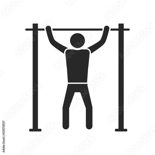 Gym icon silhouette