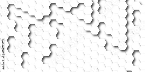 Gold Hexagon Grid Pattern, Seamless White Background, Abstract Geometric Design, High-Resolution Image, honeycomb cells of cardboard stiffening rib background Abstract background of colorful  lag
