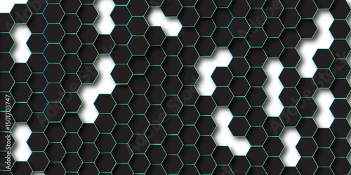 Gold Hexagon Grid Pattern, Seamless White Background, Abstract Geometric Design, High-Resolution Image, honeycomb cells of cardboard stiffening rib background Abstract background of colorful  lag