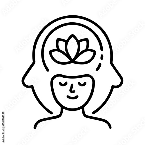 Wellness, Self-Care line icon set. Vector of mental clarity, fitness, nutrition, relaxation, meditation, mental health, stress relief, body-mind connection thin linear illustration.