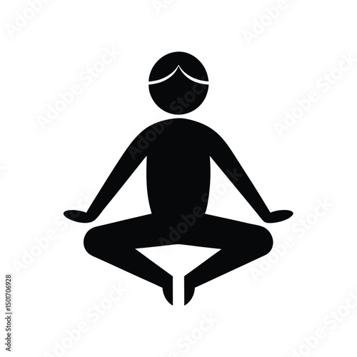 yoga silhouette vector