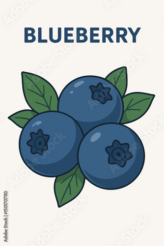blueberry style vector cartoon illustration collection