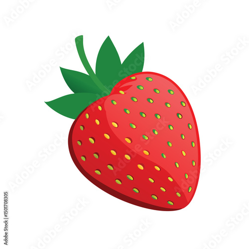 strawberry isolated on white background