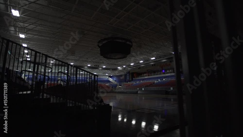2020 Coronavirus Covid 19 Disease Closed Empty Basketball Arena Gym Stadium University College Campus 4K
