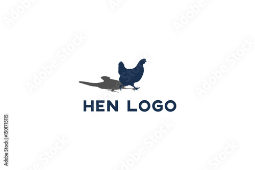 Simple Hen Logo vector.