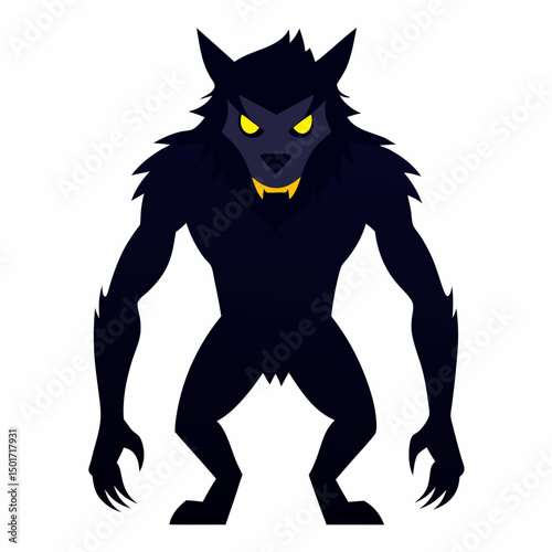 Werewolf with white background
