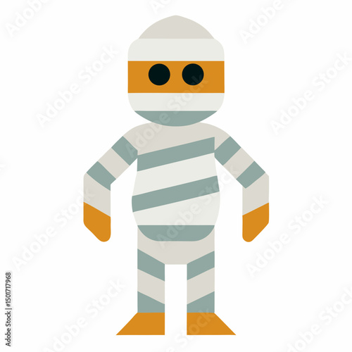 Mummy with white background
