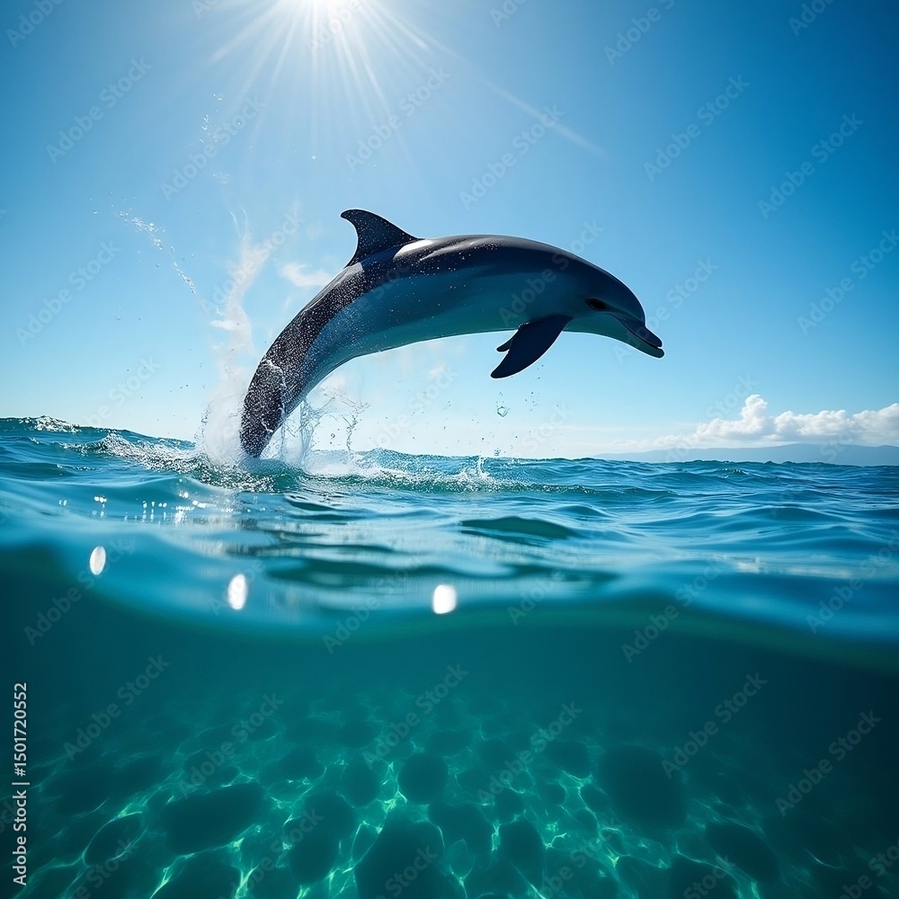 Obraz premium dolphin in the water