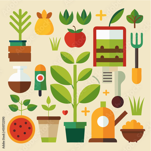set of plants
