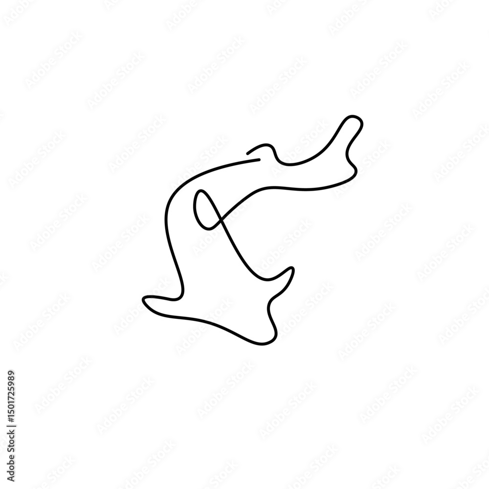 Fototapeta premium One Line Fish 3