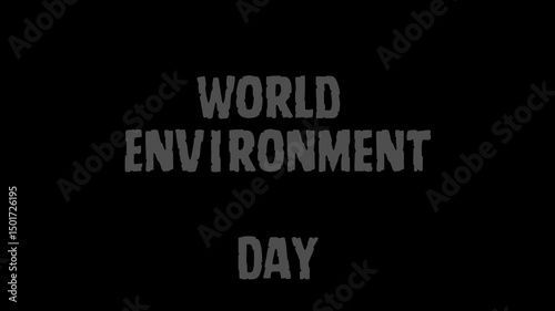 A black background with the words world environment in white text