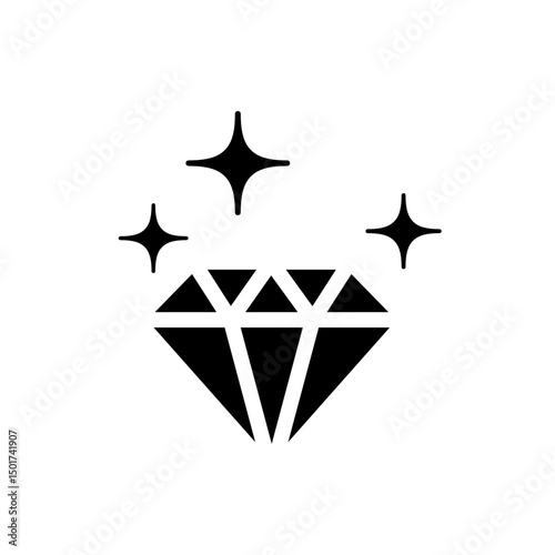 Diamond icon vector for computer, web and mobile app 