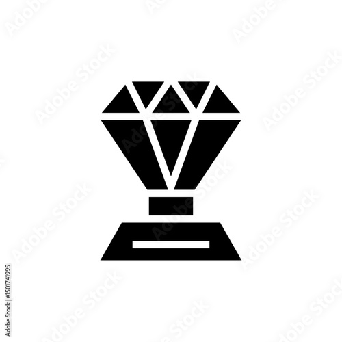 Diamond icon vector for computer, web and mobile app 