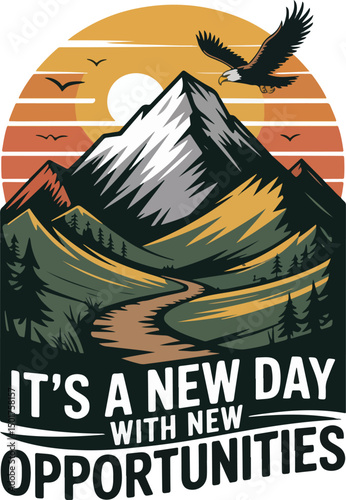 hiking new day with new opportunities 