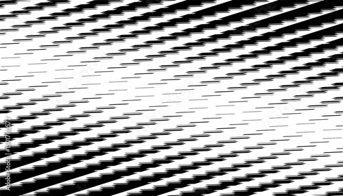 Black and white smooth transition of geometric pattern with sporty effect for modern background and jersey design. Fully editable vector element. Vector Format Illustration 