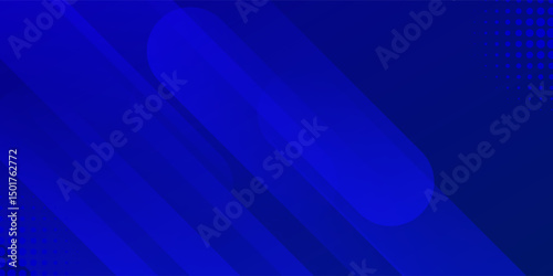 Abstract blue background. Modern simple blue geometric design. Minimal shapes. Suit for booklet, brochure, banner, poster, website, flyer, cover, corporate, backdrop. Vector illustration