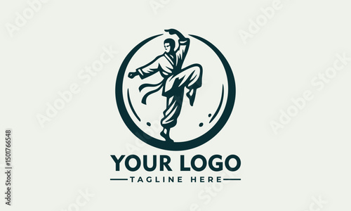 Karate martial artist performing high kick in dynamic pose inside circular emblem. Sports concept
Free Download Karate martial artist performing high kick in dynamic pose inside circular emblem. Sports concept
- GFXLoad