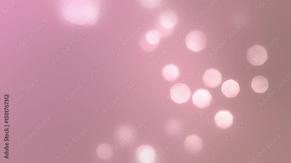 Pink Bokeh Lights Dance Across Soft Background