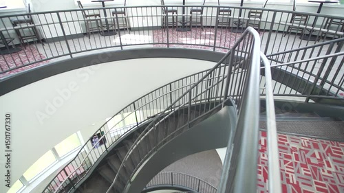 2020 Coronavirus Covid 19 Disease Empty Stairwell 4K