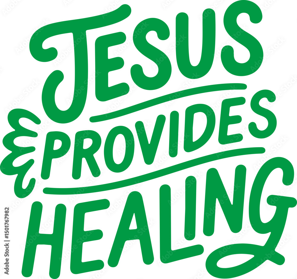Fototapeta premium Jesus Provides Healing.