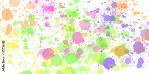 Light multicolor background, colorful vector texture with circles. Abstract background with multicolored spots and splashes on a white background used for desktop wallpaper or website design, template