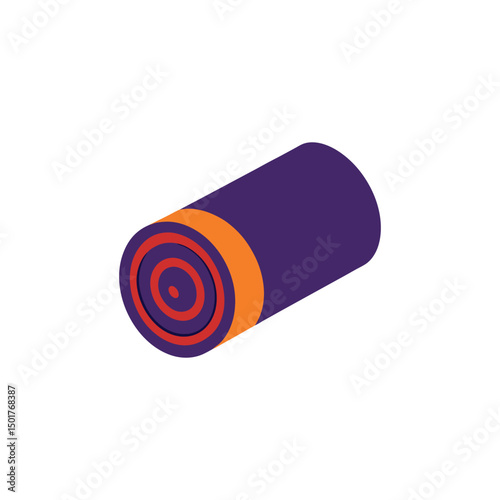 Rolled yoga mat for exercise and fitness isolated on white background