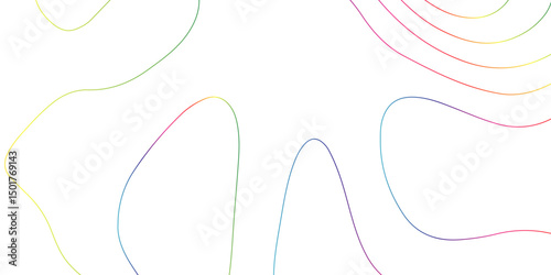 Abstract topographic contours map background, wave paper curved reliefs abstract background. geographic line map Modern design with topographic wavy pattern design for poster. vector illustration.	