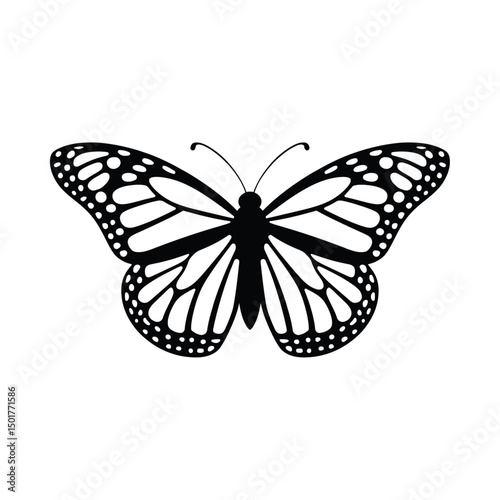 Spread Wings Butterfly Iconic Representation