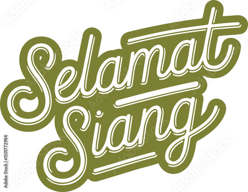 Selamat Siang - Good Afternoon in Indonesian.
