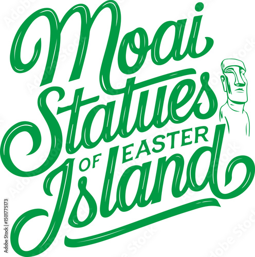 Moai Statues of Easter Island.
