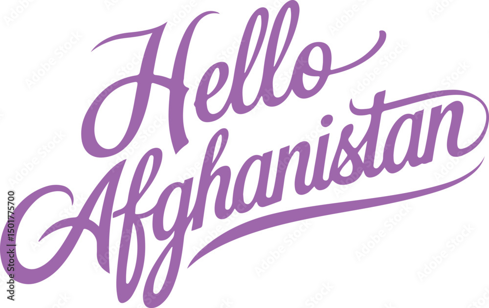 Fototapeta premium Hello Afghanistan.