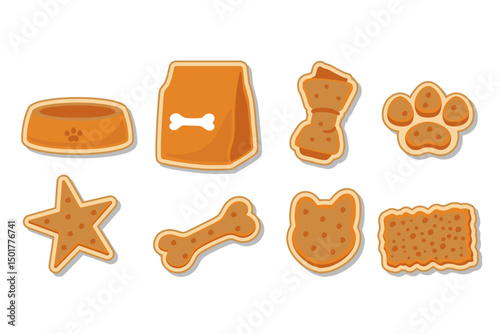 dog foods design vector flat isolated illustration