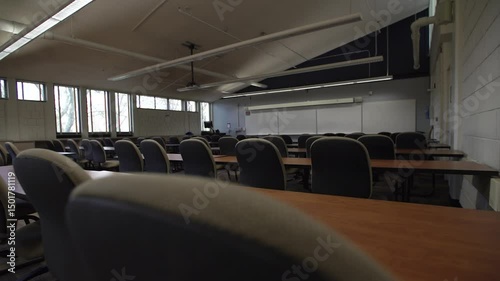 2020 Coronavirus Covid 19 Disease Empty Classroom University College 4K