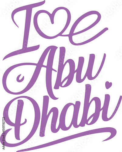I Love Abu Dhabi.