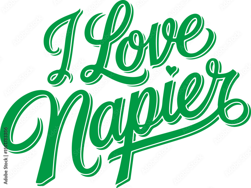 Fototapeta premium I Love Napier.