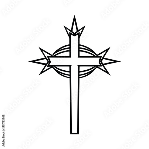 cross with crown of thorns a symbol of christianit