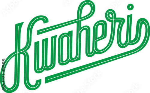 Kwaheri Script Logo.