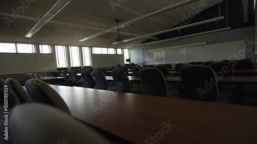 2020 Coronavirus Covid 19 Disease Empty Classroom University College 4K