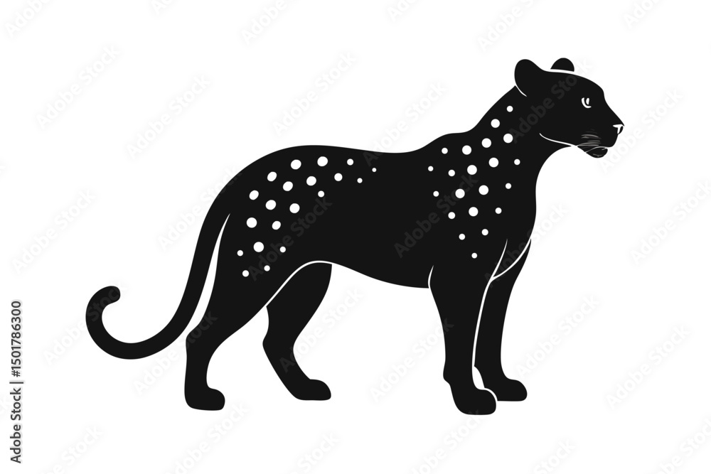 Fototapeta premium leopard vector illustration