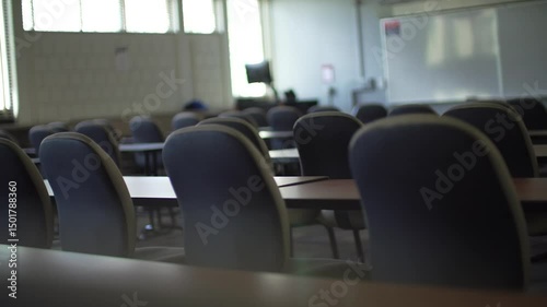 2020 Coronavirus Covid 19 Disease Empty Classroom University College 4K