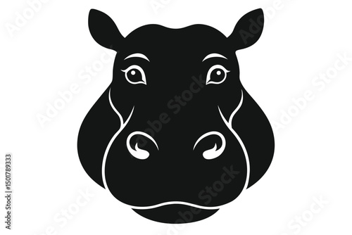 black and white cartoon illustration of a cow