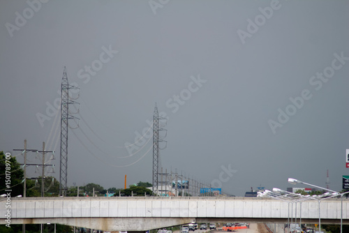 Pedestrian overpasses are built to provide safety for those who want to cross the road while cars below are using the road at high speed. Pedestrian overpasses lead people to their destinations safely