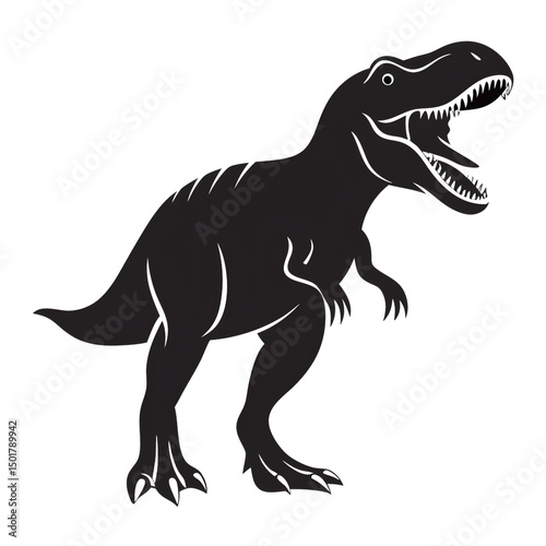 silhouette of a dinosaur
