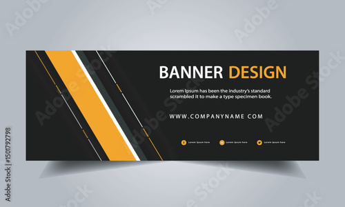 Creative Modern business conference Webinar digital promotion advertisement for social media marketing cover banner