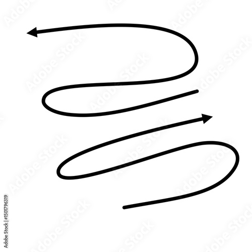 hand drawn arrows.