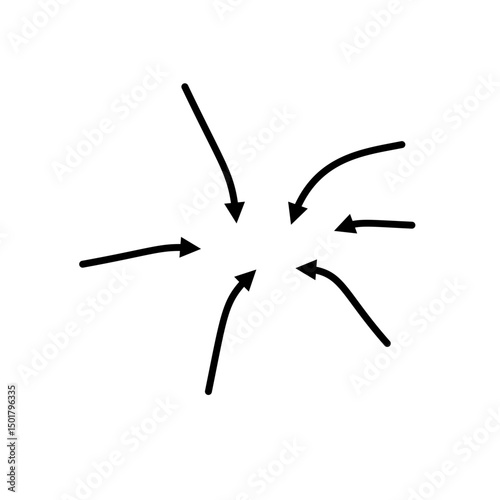 hand drawn arrows.