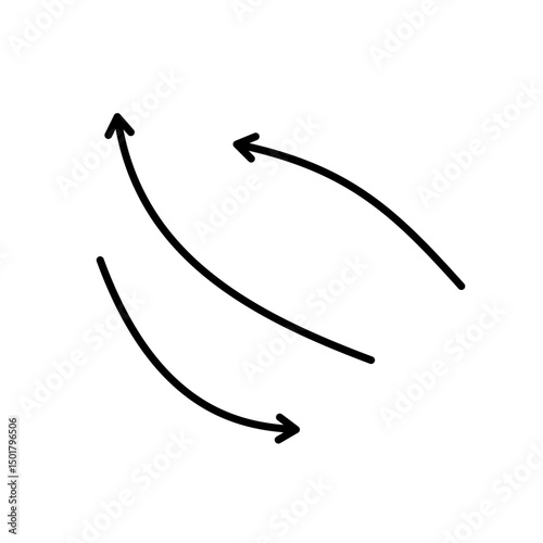 hand drawn arrows.