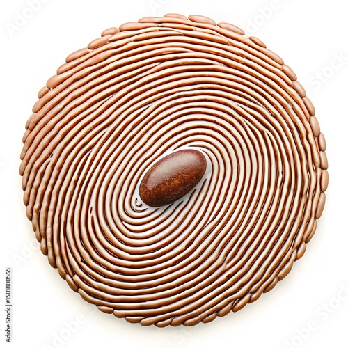 Red Jasper Stone in Fingerprint Patterned Dish