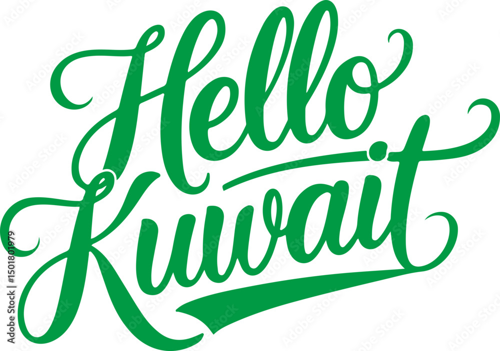 Fototapeta premium Hello Kuwait.